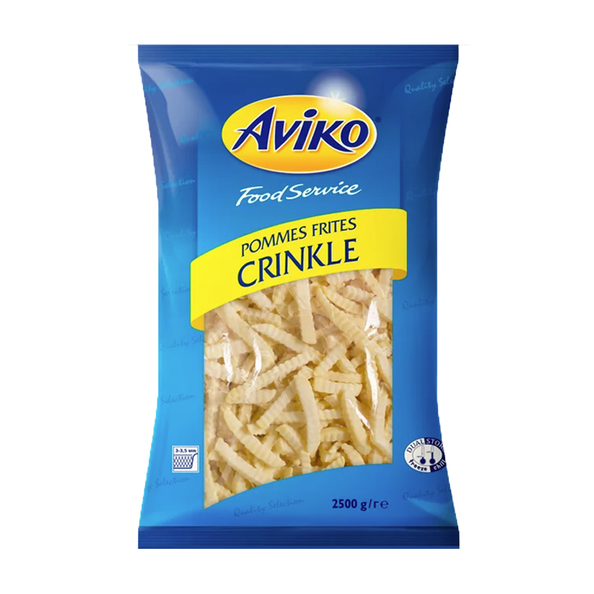 Aviko pommes frites crinkle zak 2.5 kg