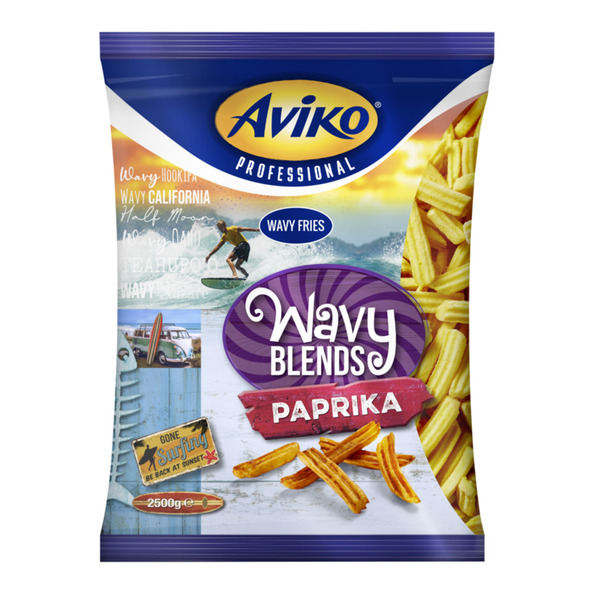 Aviko wavy blends paprika 2.5 kg
