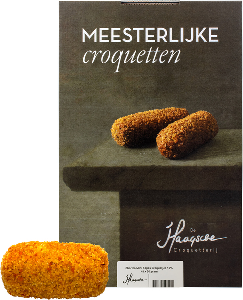 De Haagsche chorizo mini tapas croquet 30 gr