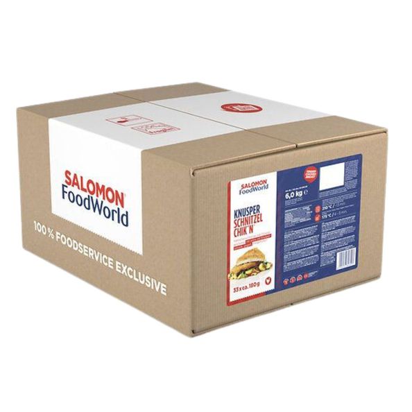 Salomon knusper schnitzel chik'n 180gr. 6kg.