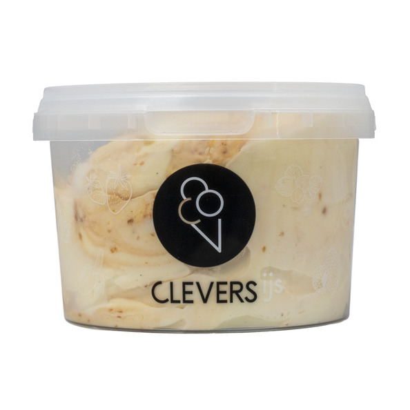 Clevers vanille karamelzeezout ijs 500ml. a6
