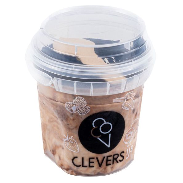 Clevers hazelnoot praline ijs 200ml. a12