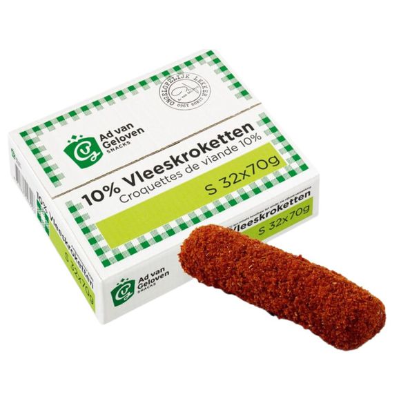 Ad van Geoven  vleeskroket 10% 70 gr