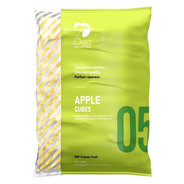 Dirafrost appelblokjes jonagold 10 x 10 mm 2.5 kg