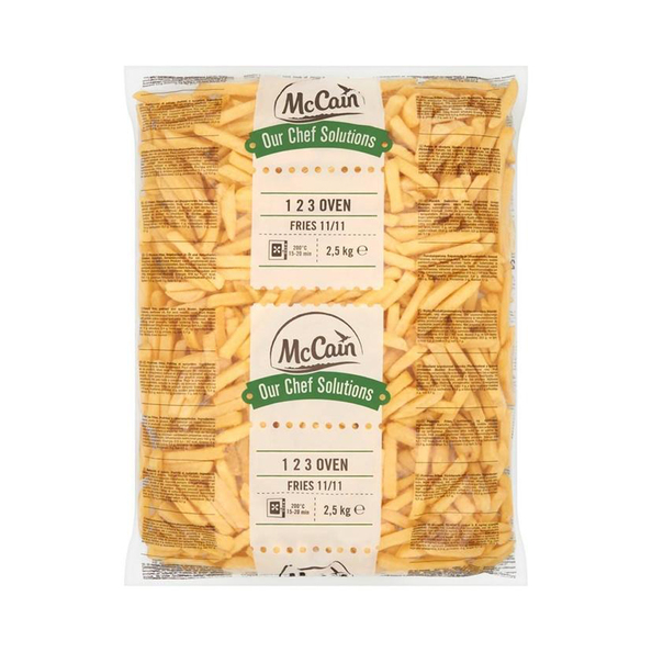 Mccain 123 oven frites 11/11 2.5kg a5