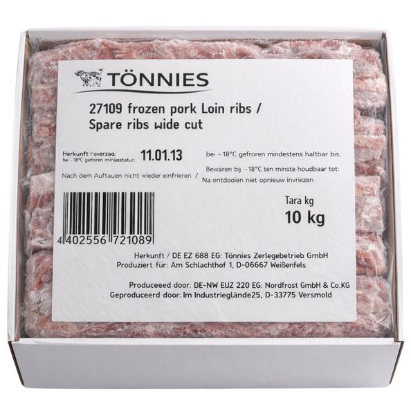 Spareribs rauw premium 10 kg