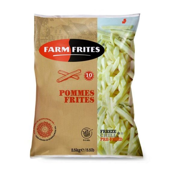 Farm frites 10mm sunflower 2.5 kg