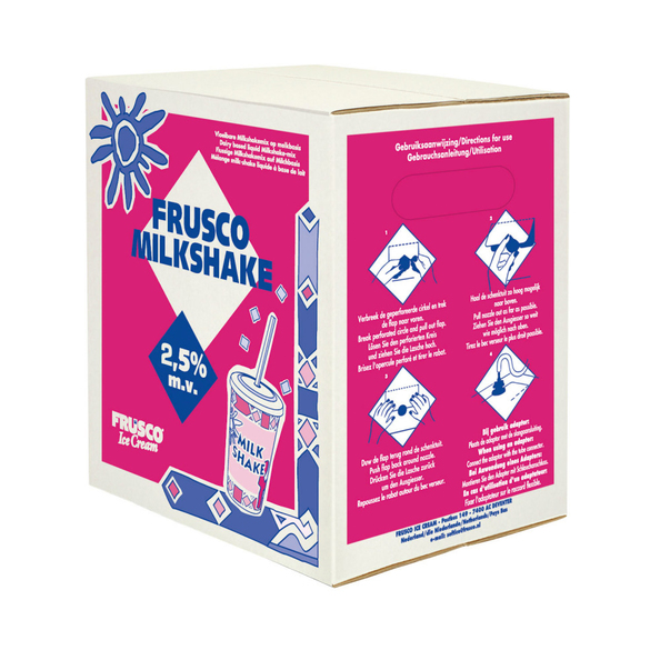 Nic frusco milkshake vloeibaar 2.5% 10 ltr