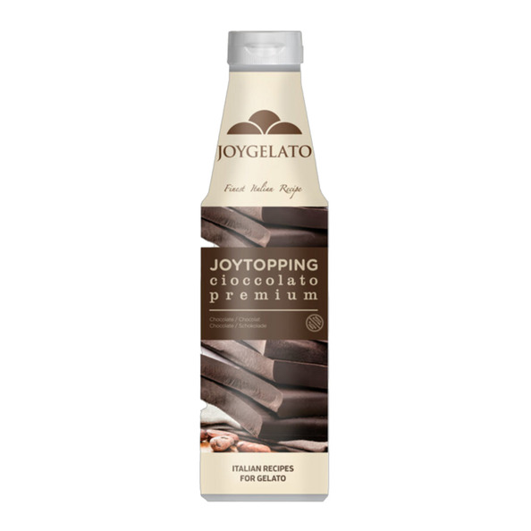 Froziq joygelato topping chocolade premium fles 900gr.