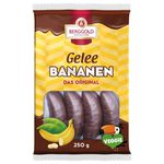 Berggold gelee bananen schokoliert 250gr. a20