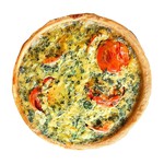 Quiche spinazie tomaat 11cm. 150gr. a24