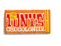 Tony's Chocolonely reep melkchocolade karamel & zeezout 180 gr