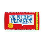 Tony's Chocolonely je wordt bedankt melk 180 gr