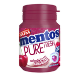 Mentos gum pure fresh kers bottle 30 stukjes 60 gr