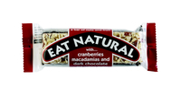 Eat natural cranberries macademia noten & pure chocola 45 gr