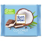 Ritter sport melk chocolade met kokosvulling 100 gr