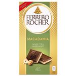 Ferrero rocher tablet hazelnut macadamia 90 gr
