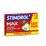 Stimorol max splash strawberry lime doosje 22 gr 10 stukjes