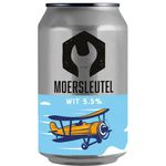 Moersleutel wit blik 33 cl