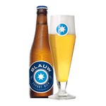 Blauw export bier fles 33cl. a24