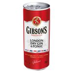 Gibson's gin tonic blik 250 ml