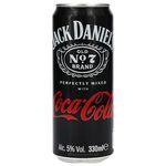 Jack daniel's & coca cola sleek blik 33 cl