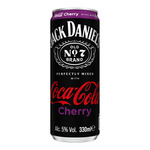 Jack daniel's & coca cola cherry sleek blik 33 cl