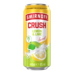 Smirnoff crush lemon & lime blik 44 cl