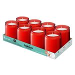 Bolsius prof star light glas rood a8
