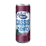 Hero small cassis zero blik 250 ml