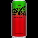 Coca cola zero sugar lime blik 250 ml