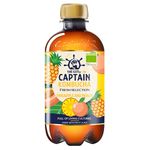 The Gutsy Captain kombucha fresh pineapple peach bio pet fles 400 ml