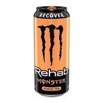 Monster energy recover peach tea blik 50 cl