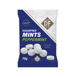 D.F. sugarfree mints pepermunt zakje 70 gr