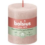 Bolsius Rustiek stompkaars 80/68 Misty Pink