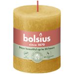 Bolsius Rustiek stompkaars 80/68 Honeycomb Yellow