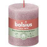 Bolsius Rustiek stompkaars 80/68 Ash Rose