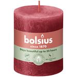 Bolsius Rustiek stompkaars 80/68 Delicate Red