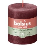 Bolsius Rustiek stompkaars 80/68 Velvet Red