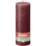 Bolsius rustiek stompkaars 190/68 velvet red