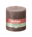 Bolsius Rustiek stompkaars 100/100 Rustic Taupe