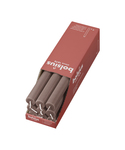 Bolsius Rustiek tafelkaars 9 stuks Rustic Taupe