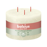 Bolsius Rustiek kaars 90/140 3 lonten Soft Pearl