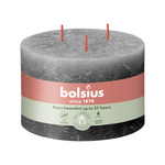 Bolsius Rustiek kaars 90/140 3 lonten Stormy Grey