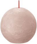 Bolsius Rustiek bolkaars Ø76mm Misty Pink
