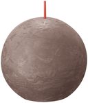 Bolsius Rustiek bolkaars Ø76mm Rustic Taupe
