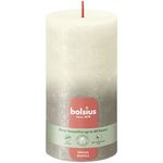 Bolsius Rustiek fading metallic stompkaars 130/68 Soft pearl + Champagne