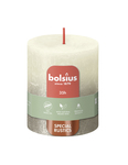 Bolsius Rustiek fading metallic stompkaars 80/68 Soft pearl + Champagne