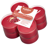 Bolsius Maxilichten clear cup 8u True Scents Pomegranate