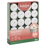 Bolsius Theelichten 6-uur doos 40 Wit